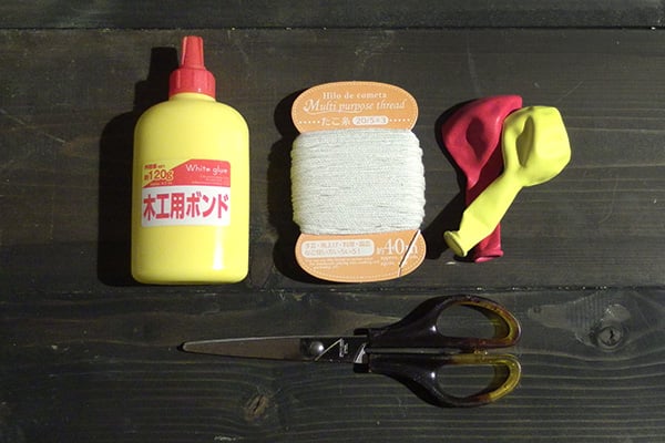 エアプランツのオーナメント材料　100円ショップ