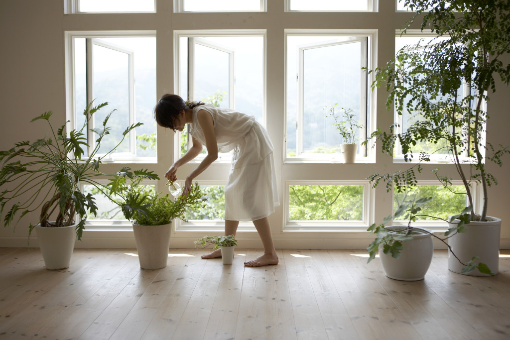 植物を置くと、風通しに気をつけるようになります。植物たちを育てる上で、風通しは大切です。窓を開ける習慣がついて、自然と換気をするようになるので、いつも新鮮な空気が部屋にあります。新鮮な空気は植物にとっても、人間にとっても良いものですよね。よく換気して、新鮮な空気を取り込みましょう。