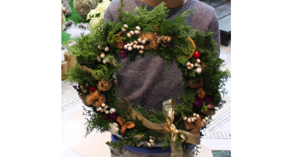 クリスマスリース作り 滋賀 関西地方 イベント 草津市立水生植物公園みずの森で開催 Lovegreen ラブグリーン