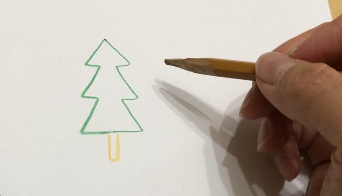 クリスマスカードを贈ろう クリスマスツリーのイラストを簡単に描くコツ Lovegreen ラブグリーン