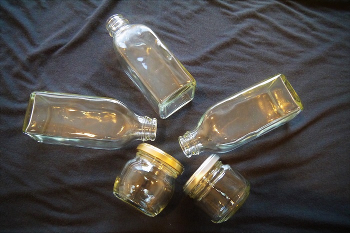 ・ジュースやオイル、ビネガー等の空き瓶　  ・ジャムや蜂蜜の空き瓶　