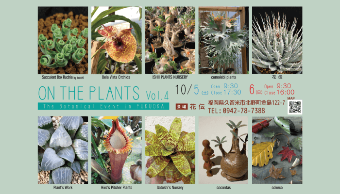 植物のプロが育てた植物が福岡に集結 On The Plants Vol 4をレポート Lovegreen ラブグリーン