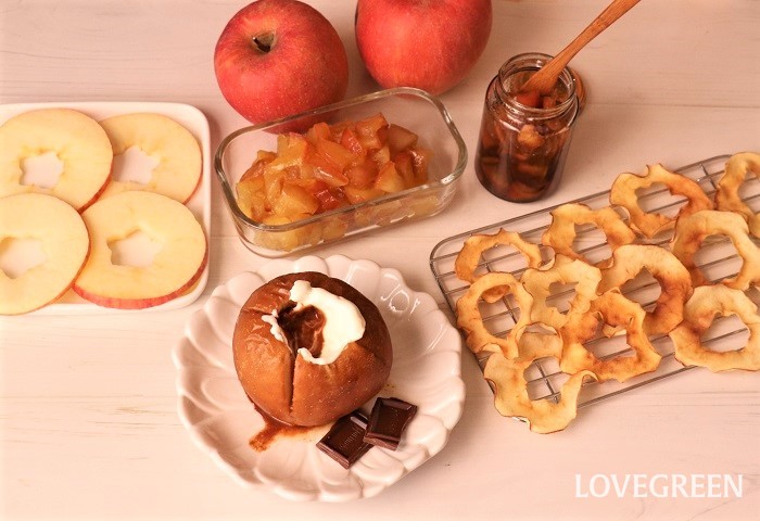 りんご　りんごのレシピ　簡単　7種　作り方　保存のポイント　冷凍　冷蔵　常温