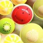100均 お皿 フルーツ柄