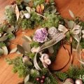 クリスマスリース 手作り モミ 丸葉ユーカリ ヒムロスギ