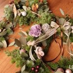クリスマスリース 手作り モミ 丸葉ユーカリ ヒムロスギ