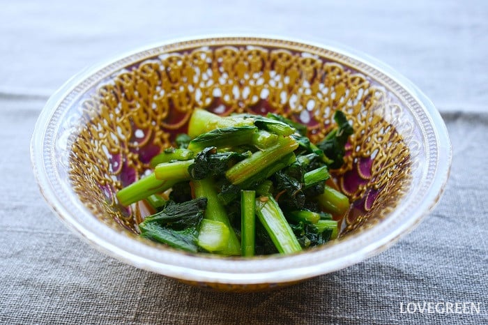 かぶの葉のオイスターソース炒め