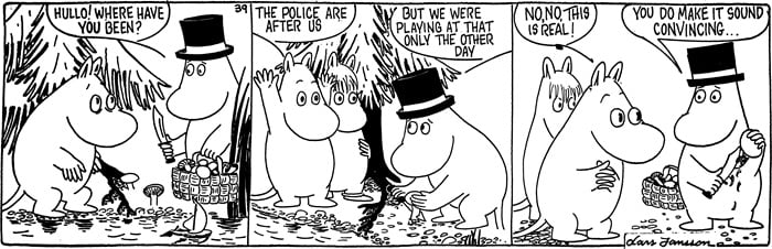 ムーミン・コミックス「ふしぎなごっこ遊び」より